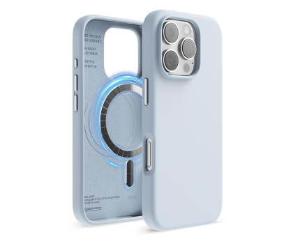 Etui do telefonów Elago Magnetic Silicone do iPhone 16 Pro Light Blue ES16MSSC63PRO-LBL